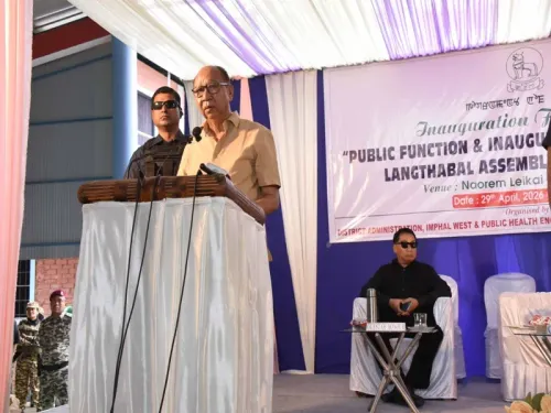 Manipur CM Yumnam Khemchand Singh inaugurates 5 projects, urges unity for peace