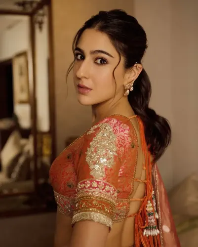 How Did Manish Malhotra and Sara Ali Khan Celebrate Indian Craftsmanship at Diwali?
