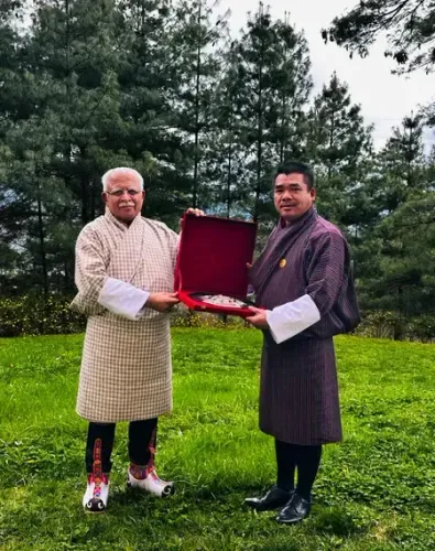 Union Minister Manohar Lal Khattar Explores Bhutan's Cultural Heritage and Infrastructure Cooperation
