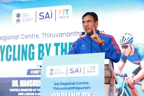 Mansukh Mandaviya flags off Asian Games Fun Run in Thiruvananthapuram