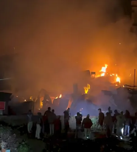 What Caused the Massive Fire That Gutted 200 Shops in Birati Market?
