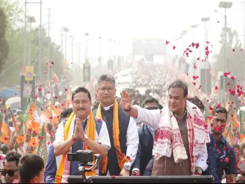 BJP's Jan Ashirwad Yatra in Assam Draws Enthusiastic Crowds