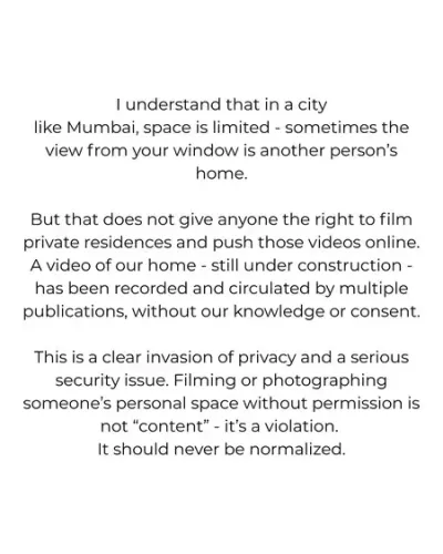 मीडिया पर भड़कीं आलिया भट्ट, घर की तस्वीरें हटाने के लिए लिखा पोस्ट 