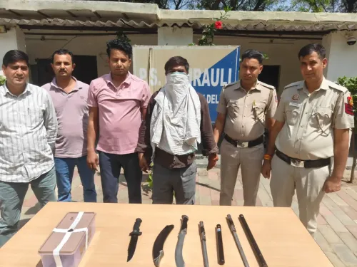 महत्वपूर्ण गिरफ्तारी: महरौली में पुलिस ने पेशेवर अपराधी किया गिरफ्तार, मिले अवैध हथियार