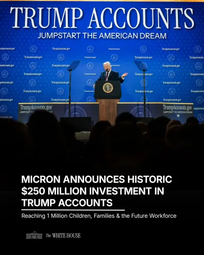 Micron Technology Announces Major Investment in Trump Accounts