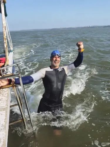 Milind Soman Completes a Stunning 20km Swim in Goa—A Memorable Experience!