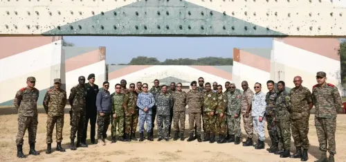 क्या मित्र राष्ट्रों के अधिकारियों ने राजपूताना राइफल्स रेजिमेंटल सेंटर का दौरा किया?