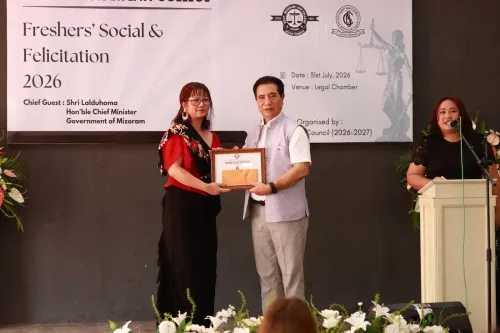 Mizoram CM Lal Duhoma visits Govt Law College freshers' event