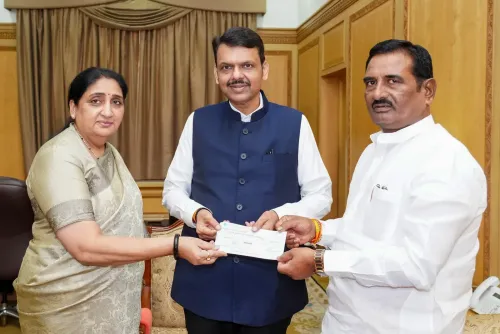 MLA Chikhlikar donates ₹1,82,200 to CM Relief Fund for drought farmers