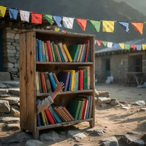 BRO's 763 BRTF launches book-sharing outlets in Tawang schools