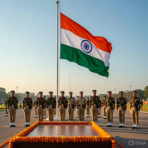CM Bhajanlal Sharma Hoists Flag at Bikaner on Independence Day