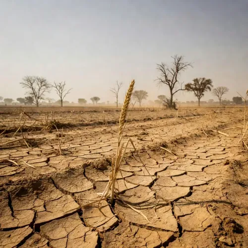 CM Fadnavis surveys drought-hit Maharashtra villages