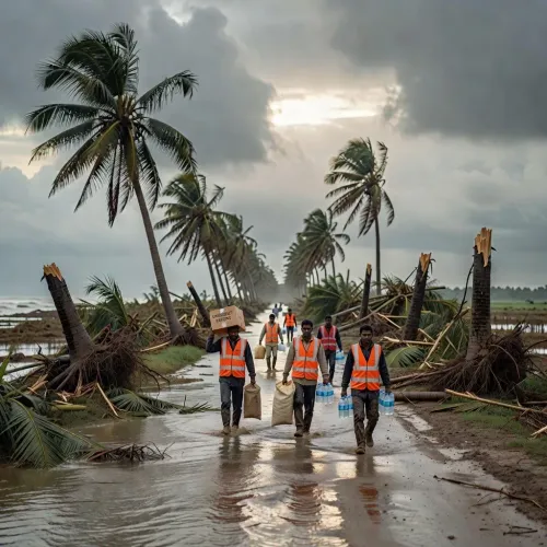 CM Majhi Briefs President Murmu on Cyclone Arnab Damage