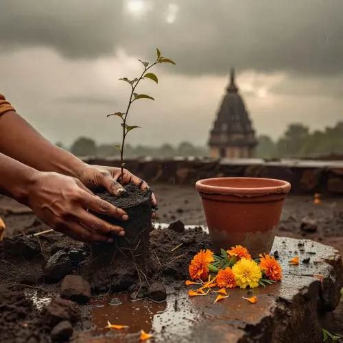 CM Nayab Saini Links Tree Planting to Shiva's Worship