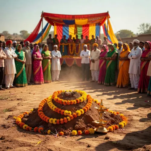 CM Sai Attends Bhoomi Pujan, Inauguration and Satsang Sammelan