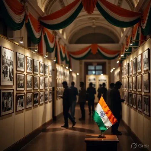CM Sai Opens Tiranga Photo Exhibition at Raipur Town Hall