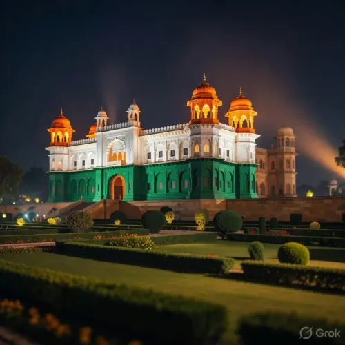 Dr. Jitendra Singh: Sheesh Mahal Lit in Tricolour Ahead of I-Day