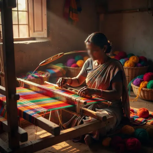 Giriraj Singh spotlights Maharashtra weaver Chaitali under Samarth