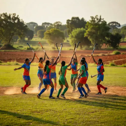 Jharkhand CMO congratulates girl hockey players