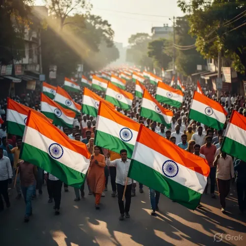 Pradhan leads Tiranga Padayatra in Sambalpur on Aug 9