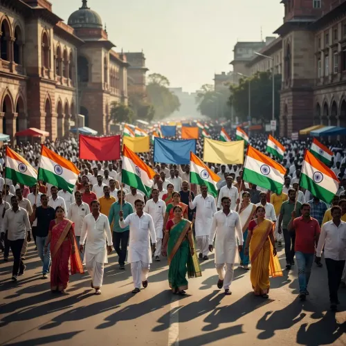 Rahul Gandhi leads protest march against 'vote chori' to EC office