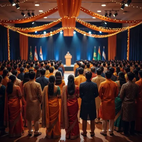 Rijiju shares PM Modi's live address to Indian diaspora in Auckland
