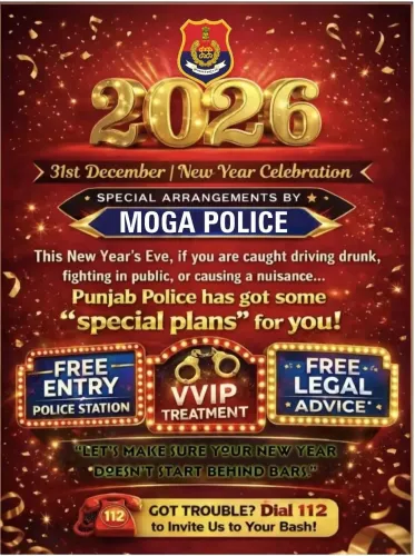 क्या नए साल पर मोगा पुलिस का स्पेशल प्लान हुल्लड़ मचाने वालों के लिए है?