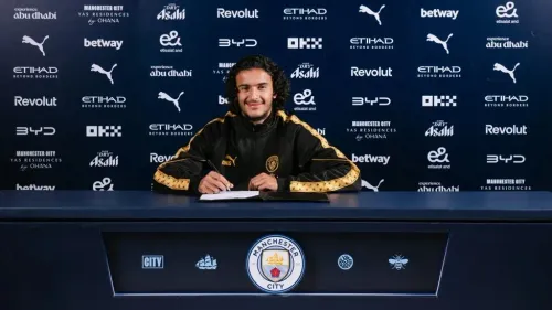 Ayyoub Bouaddi signs for Manchester City on five-year deal from Lille