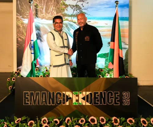 MoS Pabitra Margherita attends Jamaica National Day reception in New Delhi
