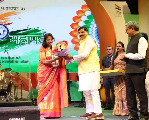 MP CM Mohan Yadav joins 'Azadi Ka Mahaparv' at Ravindra Bhawan