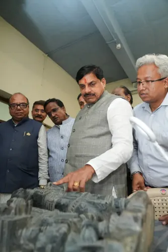 MP CM Mohan Yadav Tours Ujjain's Vikram Kirti Museum