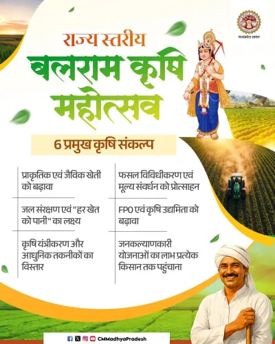 MP CM Office Announces Balram Krishi Mahotsav for Farmers