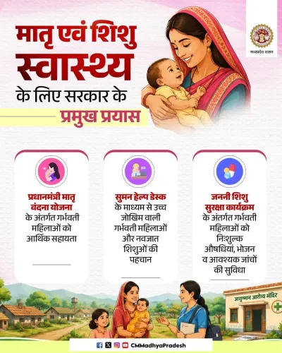 MP CMO Highlights Maternal Health Schemes for Mothers, Newborns