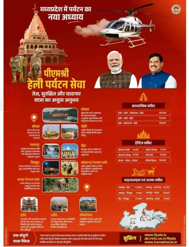 MP CMO Unveils PM Shri Heli Tourism Service for State Circuits
