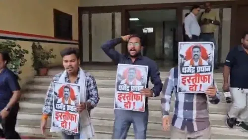 NEET row: Congress workers detained in Bhopal over protest against Dharmendra Pradhan