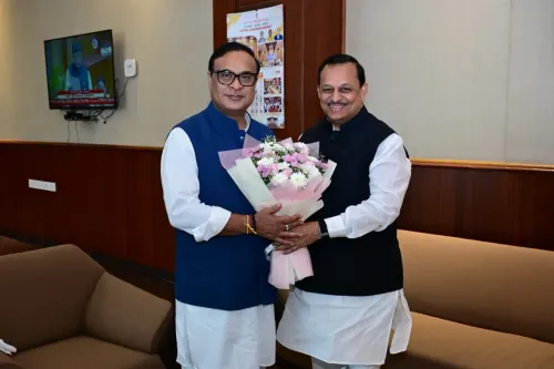 MP Ramesh Awasthi Calls on CM Himanta for Second Term