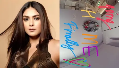 Mrunal Thakur is on Her Way Home for Christmas