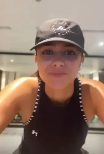 Mrunal Thakur Sparks Curiosity About Sushi During Fitness Routine