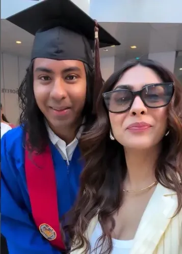 Mrunal Thakur celebrates brother Mandar's graduation with heartfelt post