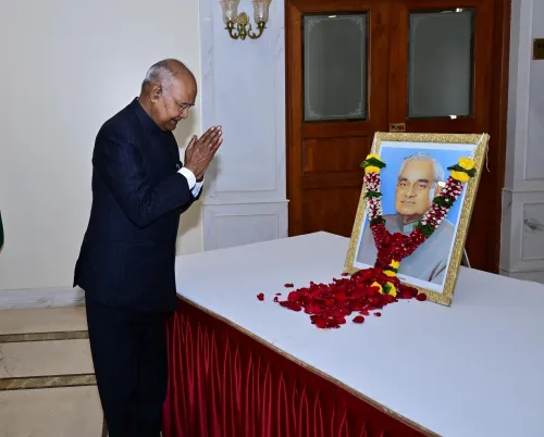 क्या पूर्व राष्ट्रपति रामनाथ कोविंद ने अटल बिहारी वाजपेयी को श्रद्धांजलि दी?