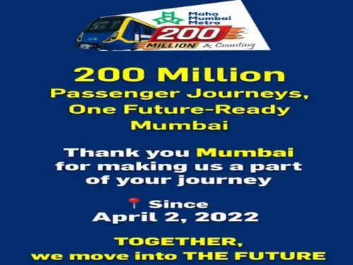 How Did Mumbai Metro Lines 2A and 7 Achieve 200 Million Rides?