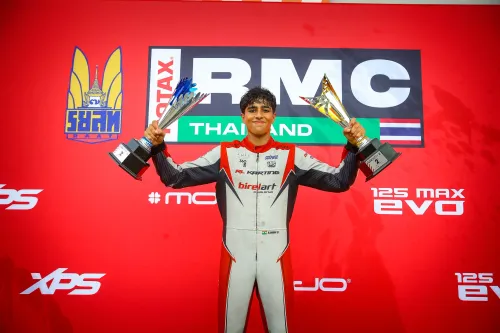 Kiaan Shah clinches Asia Trophy runner-up finish in Thailand karting showdown