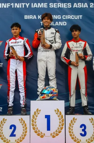 Kiaan Shah from Mumbai Triumphs with Dual Podium Wins in Thailand's IAME Series