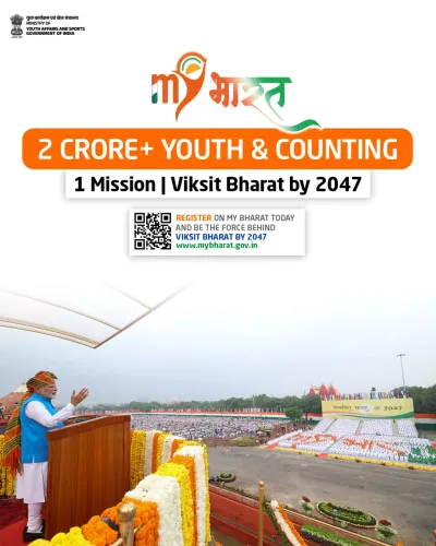 How is MY Bharat Empowering Youth Engagement with 2 Crore Users?
