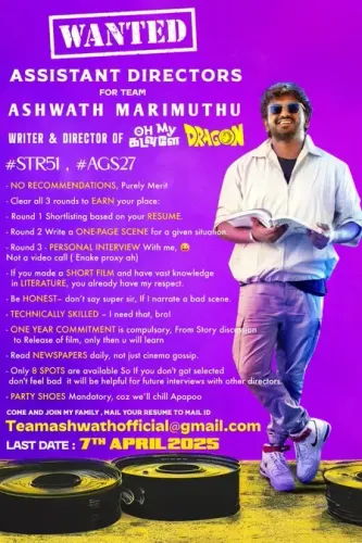Ashwath Marimuthu Commits to Fair Pay for Assistant Directors