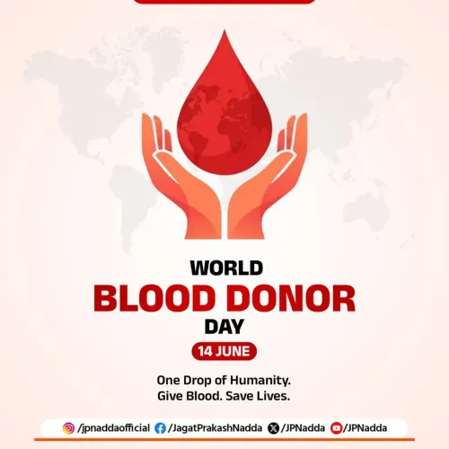 Nadda calls for voluntary blood donation on World Blood Donor Day