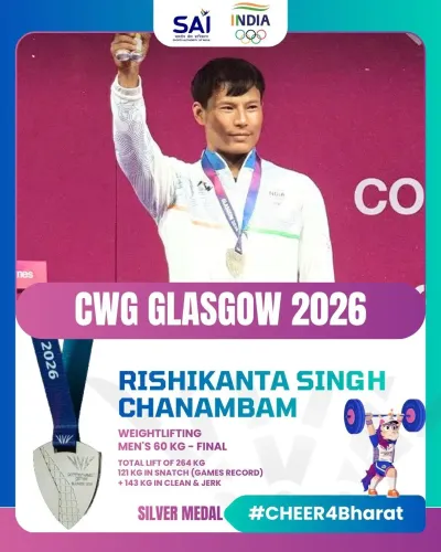 Nadda congratulates Rishikanta Singh on CWG 2026 silver