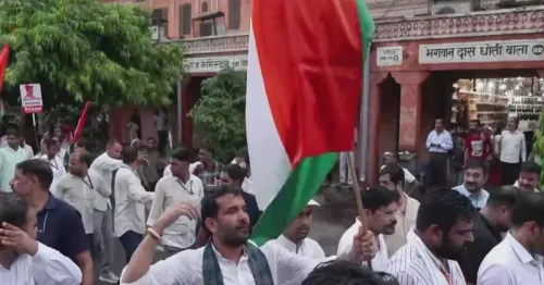 Nadda flags off Vishal Tiranga Rally in Jaipur
