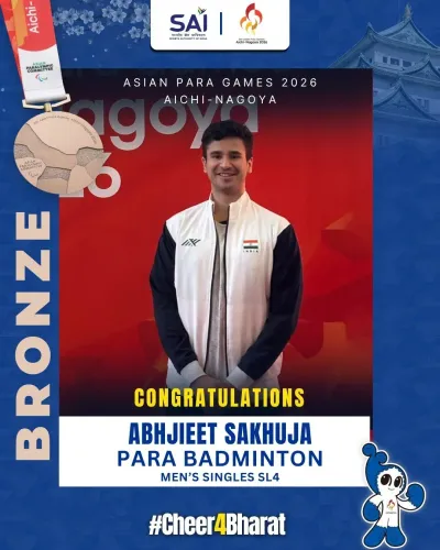 Nadda Hails Abhijeet Sakhuja's Bronze at Asian Para Games 2026