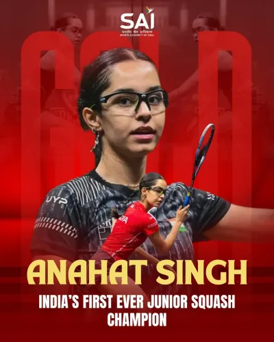 Nadda hails Anahat Singh's historic World Squash Junior gold